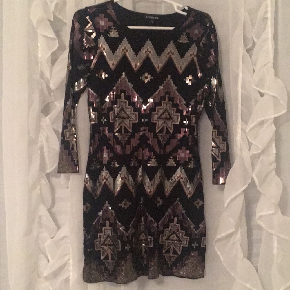 Express Sequence Dress - Picture 1 of 2